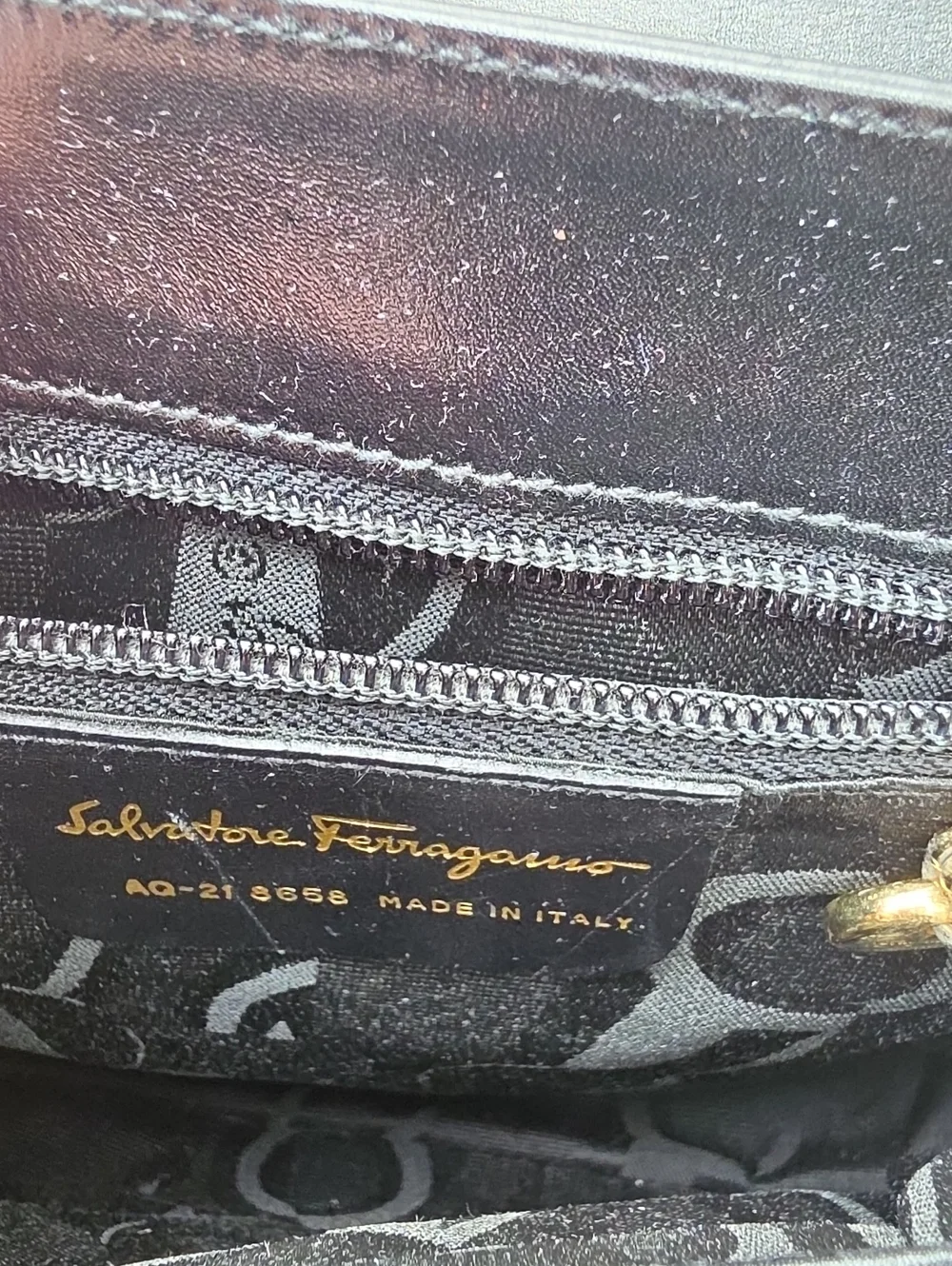 Vintage Ferragamo Leather Satchel Circa Y2k